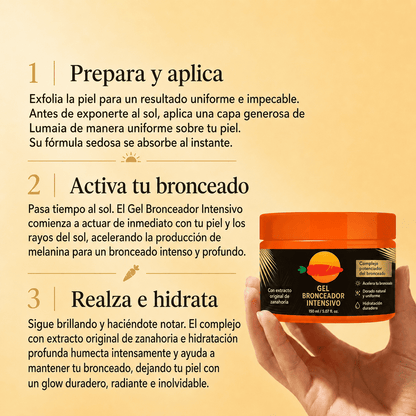 Aplicacion de Lumaia Golden Carrot Gel para acabado dorado